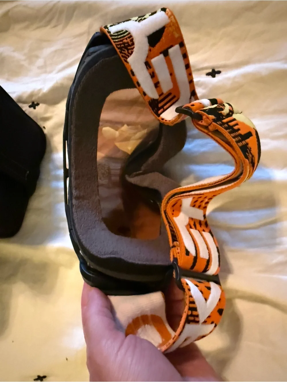 Oakley Black Goggles with Orange Accent